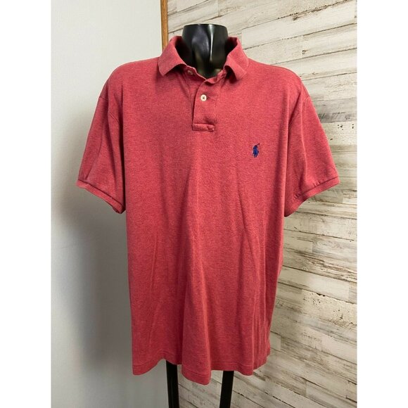 Ralph Lauren Other - Polo Ralph Lauren Red Custom Fit 100% Cotton Polo Shirt Mens' Large